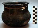 Small black pottery vessel. Mkati