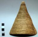Fine weave food cover - cone shaped, undecorated ("mtemere yo butenga")