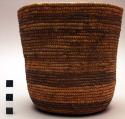 Lidless basket - fine coiled weave, diameter of rim 6.25" ("kibo")