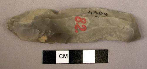 Square chisel of flint