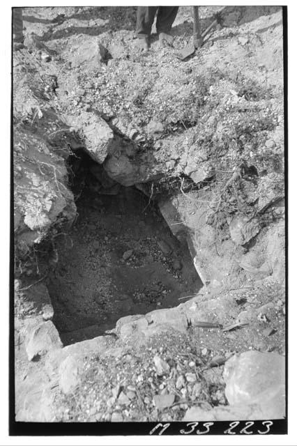 First photo of tomb entrance at Monjas