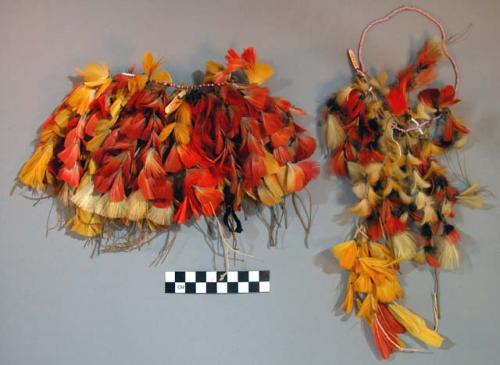 Children's beads and feathers