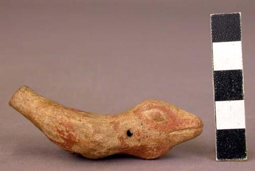 Pottery whistle in the shape of a bird