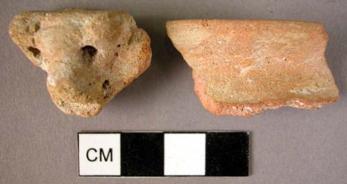 8 potsherds - effigy adorno - type collection