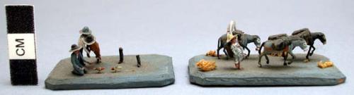 Miniature figures in clay