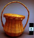 Miniature carrying basket with handle and cover