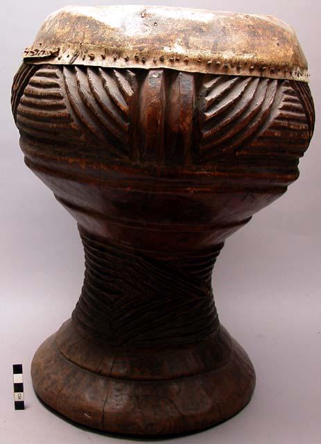 Large carved drum