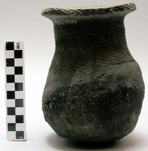 Clay jar - crude incised decoration ("njemeko")