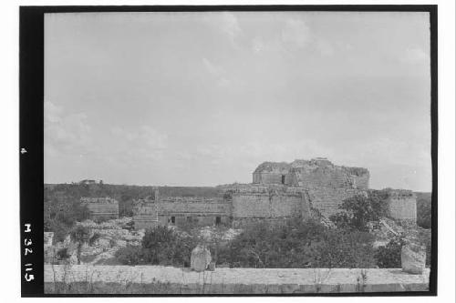 Monjas, from south door of Caracol.