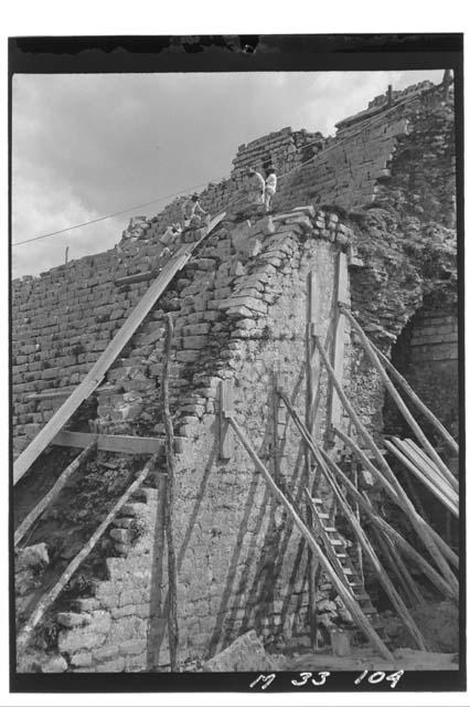 Removing Main Stairs at Monjas