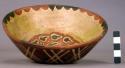 Ceramic, complete bowl, polychrome, round bottom