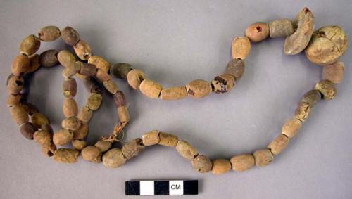 Bracelet of amber beads