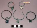 Bracelets with pendants attached