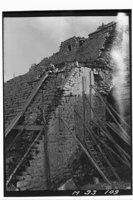 Removal of Main Stairs at Monjas