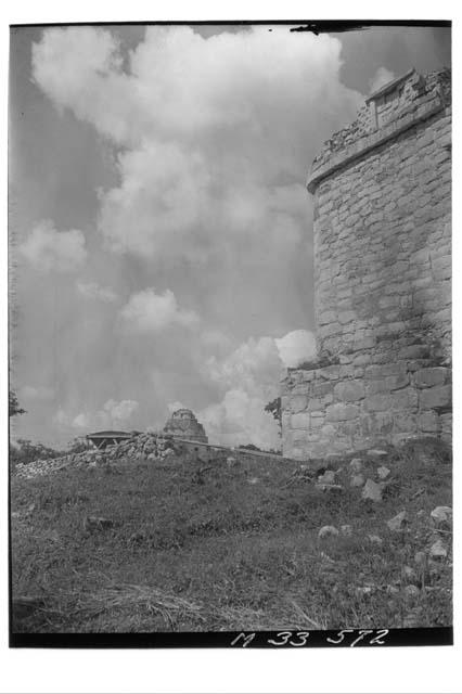 Northwest corner of Platfortm 4 at Monjas, photograph taken from southwest.