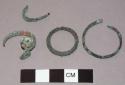 Three finger rings and one fragment