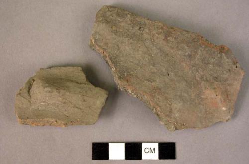 Fragments of pottery storage jar