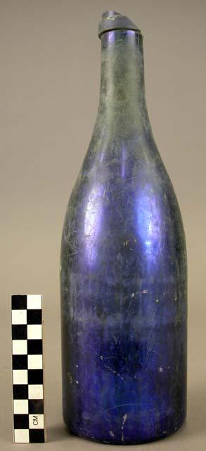 Wine bottle, probably English