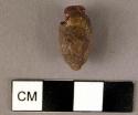 Small urn-shaped amber pendant