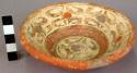 Small polychrome pottery plate