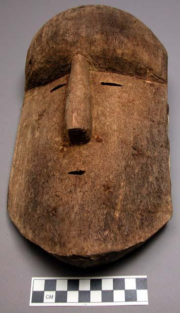 Wooden initiation mask, boy's. Chinyagu