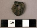Broken stone pendant- traces of incising