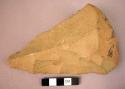 One quartzite pointed hand axe made on a pebble, Late Acheulean