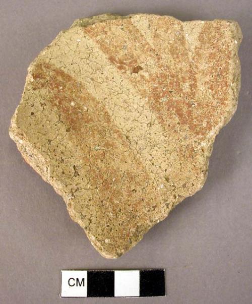 Pottery bath fragment