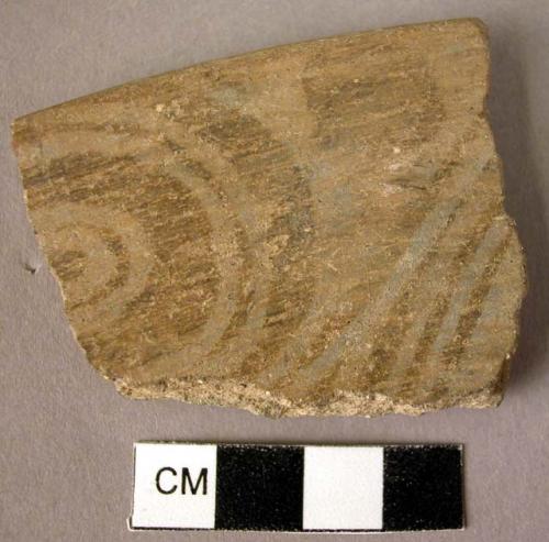 Rim sherd of Graphite Painted ware