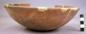 Ceramic, complete bowl, sherd missing, mended and reconstructed