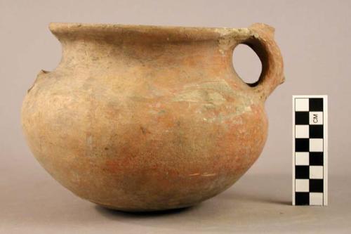 Olla with animal handle