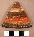 1 of 13 trichrome potsherds