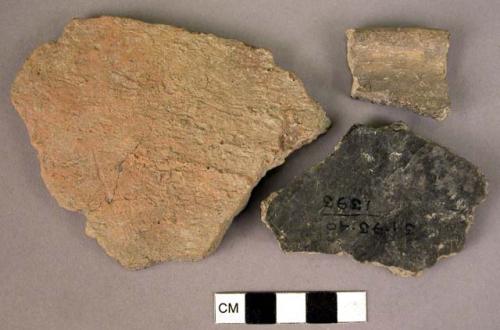 Fragments of pottery storage jars