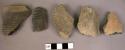 Fragments of pottery storage jars