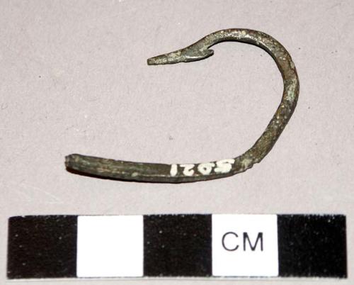 Fish hook made of bronze