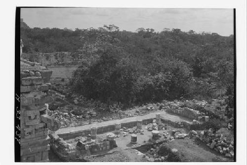 Northeast annex from East wing at Monjas