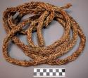Native rope, braided fibre, ("kitibu")
