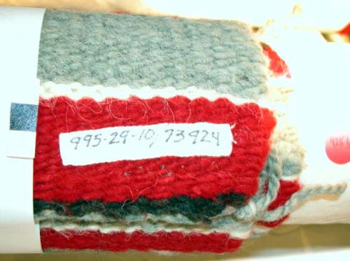 Banded saddle blanket or rug