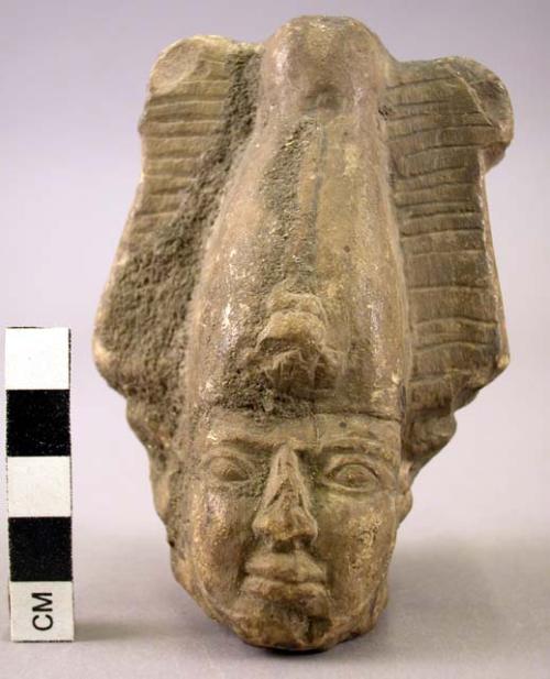 Head of a pharoah's statue