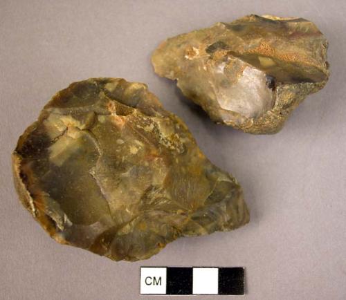 4 small flint hand axes