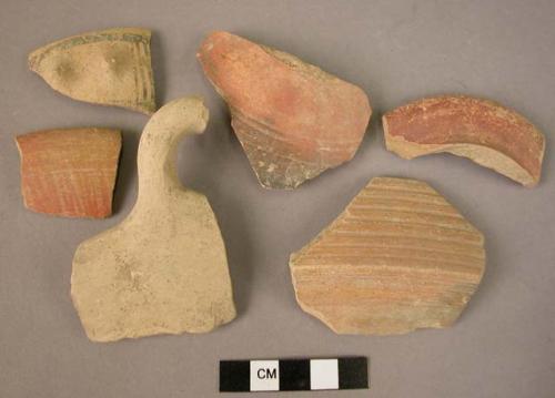 57 Sherds (red polished and plain bowls)