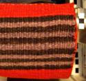 Banded blanket with Moqui stripes