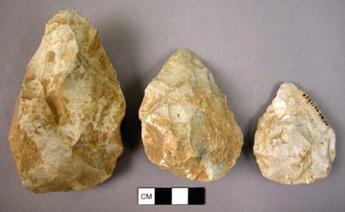 4 flint hand axes