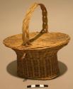 Hat-shaped basket