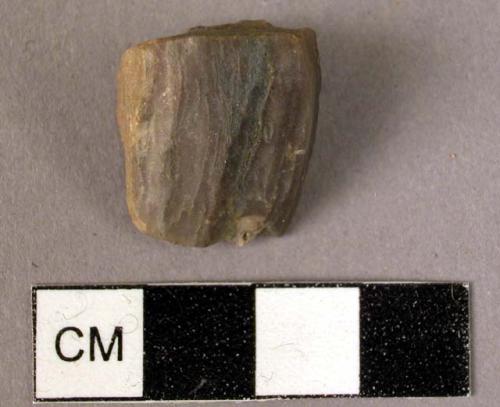 Small stone core from which microlithic flakes have been taken