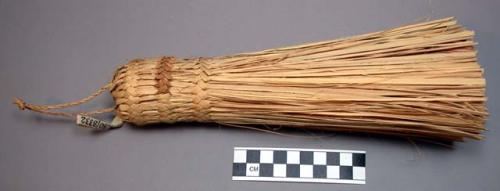 Whisk broom regularly used for sweeping around huts. Lisache