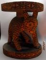 Stool with leopard