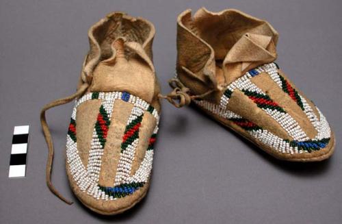 Pair of child's moccasins