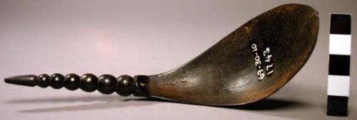 Carved horn spoon