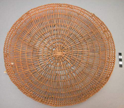 Stick plate or basketry tray